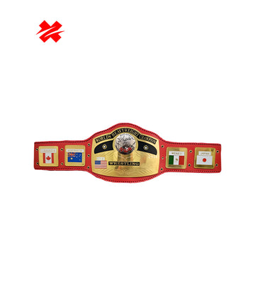 NWA Red Domed Globe Heavyweight Championship Title Belt