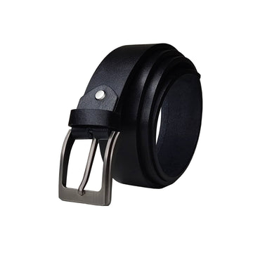 Classic Buckle Leather Belt for Jeans